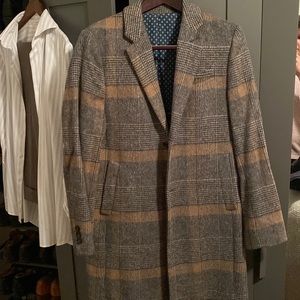 Ted Baker Wool Overcoat Size Medium/38R